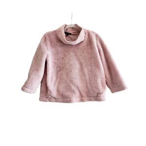 Banana Republic Sherpa dusty pink pullover size small